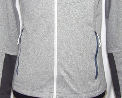 The North Face Gray Zip-Up 100% Polyester Performance Hoodie Men’s Small
