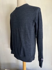 CHAMPION ATHLETIC APPAREL Official Retro Blue Crew Neck Sweatshirt Size Small