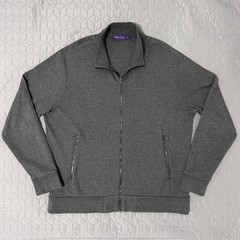Ralph Lauren Purple Label Full zip-front pocket-detail Grey Sweatshirt XL