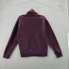 Polo Ralph Lauren Men Sweatshirt L Red Long Sleeve Shawl Collar Logo Pony