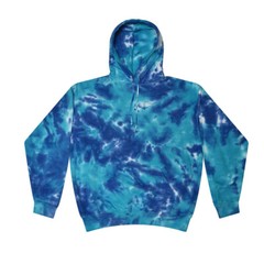 Tie Dye Multi-Color Hoodies, Adult S to XXXL 80% Cotton, L/S, Pockets No Zipper