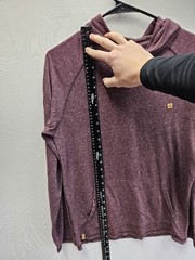 tentree Burgundy Pullover Hoodie Size med Sustainable Hemp Poly Blend
