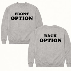 Personalised Photo and Text Sweatshirt, Custom Front & Back Jumper, Custom Gift