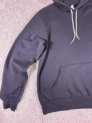 Bella + Canvas 3719 Unisex Sponge Fleece Pullover Hoodie Sweatshirt Large Black
