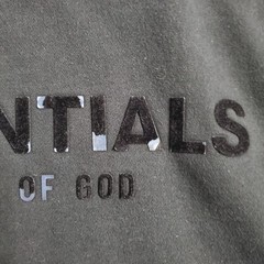 Fear of God Essentials Hoodie Mens Size Large Black Stretch Limo Sweatshirt Read
