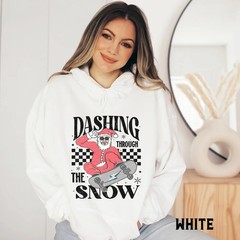 Dashing Santa Christmas Sweatshirt Holiday Festive Winter Gift Apparel