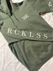Young & Reckless Unisex Hoodie Modern Olive Green Small