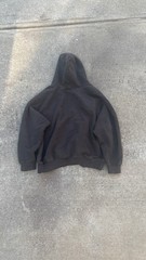 ESSENTIALS Men’s Black 1977 Numbers Graphic Print Pullover Hoodie Front Pocket M