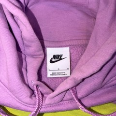 Nike Sportswear Colorblock Hoodie Clash Green Purple Mens Large Pullover Fleece