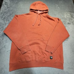 Ariat Hoodie Mens L Orange Pullover Hooded Pockets Lined Rebar Embroidered