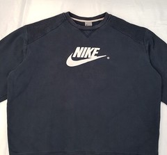 NIKE CENTER LOGO SIZE L-XL MENS COTTON PULLOVER JUMPER SWEATSHIRT VINTAGE Y2K
