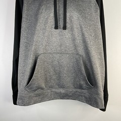 Champion Duo Dry Men’s Hoodie Sweatshirt Gray XXL Fleece Raglan Sleeves Pullover