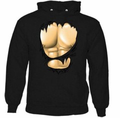 Ripped Muscle Hoodie Gym Training Top Weight Training Bodybuilding MMA weight