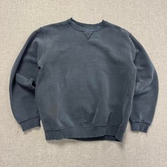 Vintage 90s Russell Athletic Sweatshirt Faded Distressed Black Mens Medium Blank