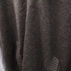 Triple Five Soul Mens Large Henley Knit Hoodie Pullover Sweatshirt Gray
