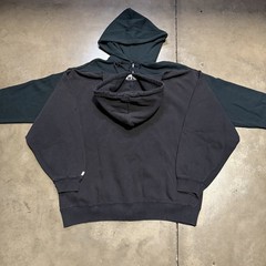 Lot 5 Vintage Sweatshirts Zip Up Hoodie Blank Black M-XL Faded 90s 00s Y2K USA