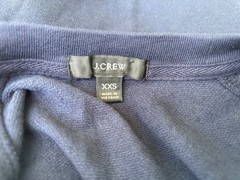 J. Crew Navy Stars Sweatshirt Shirt Mens Blue size XXS