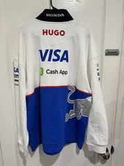 NEW Hugo Boss 2XL Red Bull RB Cotton Terry Zip Neck Fanwear Branding Formula 1