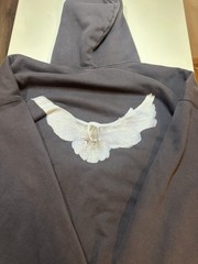 Size L – Yeezy Gap Balenciaga Dove Hoodie Washed Black Oversized Authentic