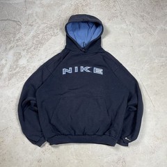 90’s Nike Y2K Spell Out Boxy Fit Embroidered Faded Hoodie