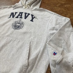 VTG Champion Reverse Weave US Navy United States Naval Hoodie Sweatshirt Medium