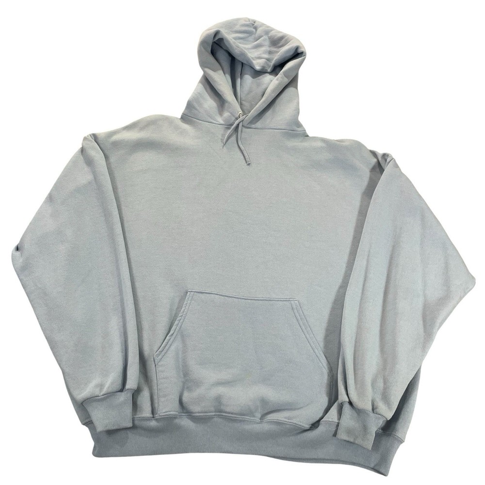 Jerzees Nublend Hoodie Men’s 2XL Light Blue Heavyweight Kangaroo Pocket Pullover