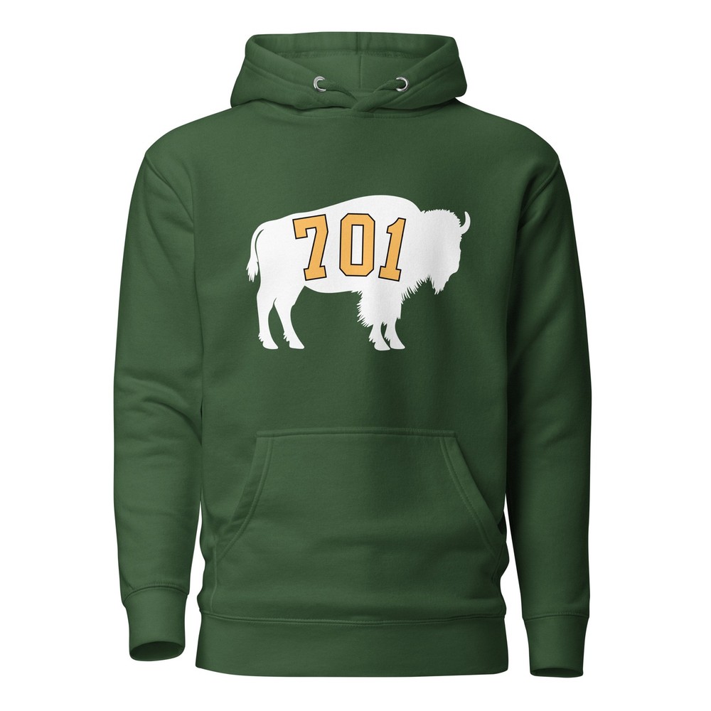 701 North Dakota NDSU Green Unisex Hoodie S,M,L,XL,2X,3X