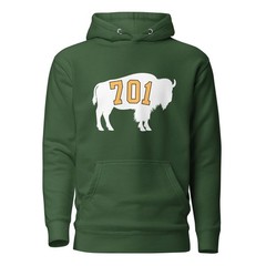 701 North Dakota NDSU Green Unisex Hoodie S,M,L,XL,2X,3X