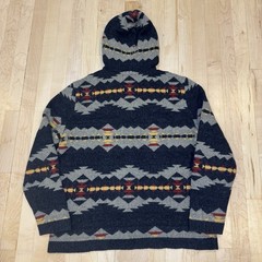American Eagle Outfitters Mens XL Aztec Southwest Sweater Hoodie 100% Cotton