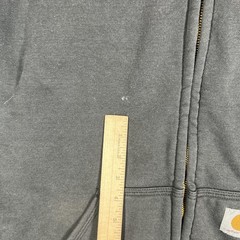 Carhartt Hoodie Mens Large Tall Black Full Zip Hooded Pockets Lined Heavyweight