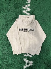 Fear of God Essentials Light Oatmeal Hoodie size M