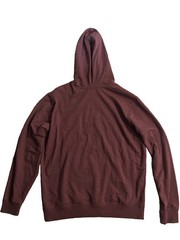 Amazon Unisex Pullover Hoodie Fleece Logo Pocket Drawstring Burgundy L