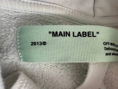 Off-White Temperature 0.5% Graphic Hoodie White Size M Unisex OMBB031S18192081