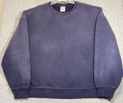 Blanks by Thirteen Men 2XL Faded Blue/Purple Cotton Heavyweight Sweatshirt USA
