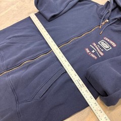 Hurley Certified Surf & Enjoy Navy Full Zip Hoodie Mens L Y2K Skate Streetwear