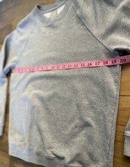 GAP Light Heather Gray Crewneck Sweatshirt Terry Inside Long Sleeve