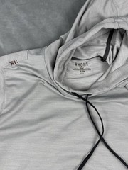 Rhone Luxe Knit Hoodie XL Short Sleeve Sweatshirt Heather Gray Men’s