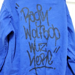 Kid Cudi Hoodie Mens Large Blue A Kid Named Cudi Music Rap Hip Hop Grafiti