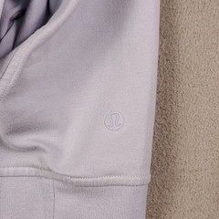 Lululemon City Sweat Pullover Hoodie French Terry Chambray Blue Purple S Flawed