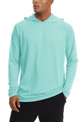 UPF50+ Men’s Sun Protection Hoodie Anti-UV Outdoor Fishing Performance T-Shirts