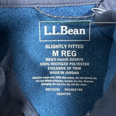 LL Bean Pullover Mens Medium Blue All Season Access Fleece Outdoor Travel NEW