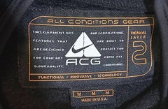 Nike ACG Ninja Fleece Balaclava Hoodie Black Vintage USA Sherpa Jacket