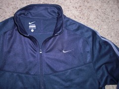 NIKE Dri Fit full zip front lightweight black Sweatshirt men’s Large