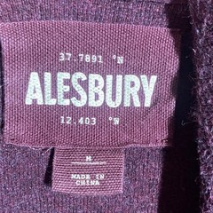 Alesbury Pullover Hoodie Maroon Mens M Kangaroo Pocket