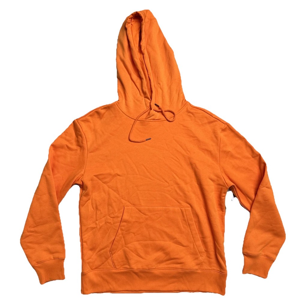 Mode of One Relaxed-Fit Orange Hoodie w/Pocket Men’s Sweatshirt Size M, 0136