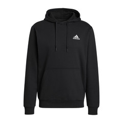 Adidas Essentials Feelcozy HD Logo Hoodie Sweatshirt Black White GV5294 S M XL