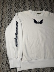 Yeezy Season 4 Wing Logo Crewneck Sweatshirt Kanye West Beige Large Oversized Ye