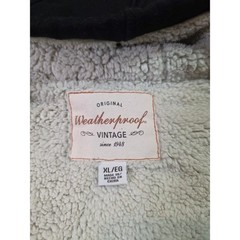 Weatherproof Vintage Mens XL Black Faux Fur Lined Full Zip Hoodie NWT