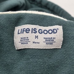Life Is Good Mountain Hoodie Mens Medium Green Sweatshirt Outdoor Hiking Walking