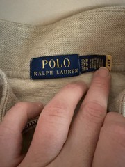 Polo Ralph Lauren Oatmeal Beige Piqué Quarter Zip Pullover Sweatshirt – Mens 3XB